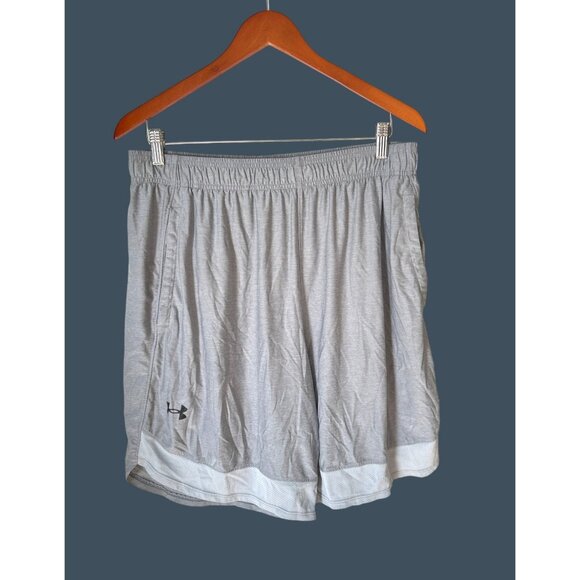 Under Armour Mens Loose Fit Gray Athletic Shorts Size Large - Picture 1 of 6